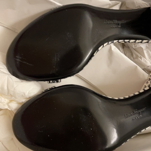 Ferragamo Connie Snake Block Heel Sandals - Picture 4 of 6